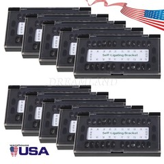 10 Packs Dental Orthodontic Bracket Braces Ceramic MBT 022 with 3-4-5 Hooks