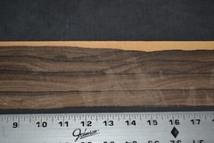 Ziricote Wood Veneer Sheet 3 x 45 inches 1/42nd 35137-39