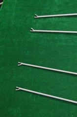 4pc Laparoscopic Needle Holder Curved Jaw Right & Left Hand 5mmx330mm Reusable