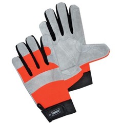 12 Pair – Multi-Purpose Double Palm, High Quality, High Vis Gloves