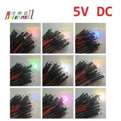 Straw hat 5V Pre-Wired Red Yellow Blue Green White Orange UV Pink Warm white Led