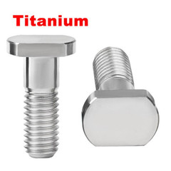 M8x23mm T Bolt Square Head Titanium Ti Screw Pitch 1.25mm For Bicycle Motorcycle