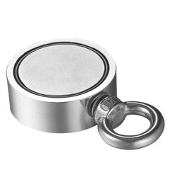 800LBS Fishing Magnet Kit Pull Force Strong Neodymium Rare Earth /Rope Carabiner