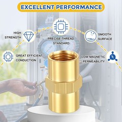 8 Pack Brass Pipe to 1/8″ FeMale NPT Fittings, 1/8″ FeMale NPT Reducer