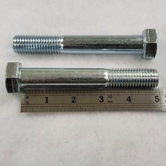 (Qty 10) 3/4-10 x 5″ Hex Head Bolts Cap Screws Grade 5 Steel Zinc Plated (PT)