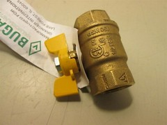 BUGATTI 1WMH1 2-Piece Inline Brass Ball Valve 3/4″ FNPT x FNPT 600 psi CWP NEW
