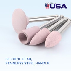 AZDENT Dental Composite Polishing Finishing Burs Silicone Polishers RA 2.35mm