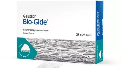 Geistlich Bio-Gide Dental Collagen Membrane Sterile Resorbable Bilayer 25x25mm