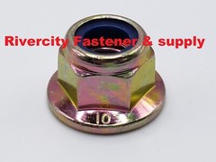 M14-2.0 Nylon Insert Flange Lock Nuts 14mm x 2.0 Flanged Stop Nut M14x2.0 ZY