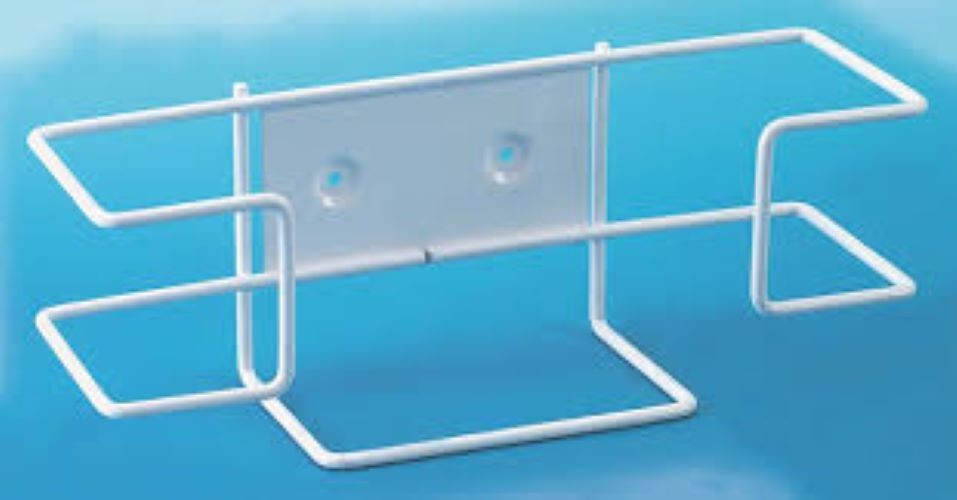 Box of 2 Adenna White Steel Wire Disposable Glove Box Holder Wall Mount