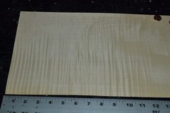 Curly Maple Raw Wood Veneer Sheet 8.5 x 21 inches 1/42nd 4665-91