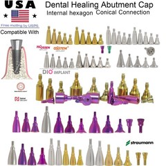 Dental Healing Abutment Fits Hiossen/Nobel/DIO UF/Straumann Implant Healing Caps
