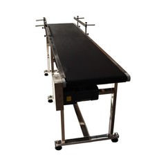 Flat Belt Conveyor 210cm Length x 40cm Width for Assembly Lines & Packaging