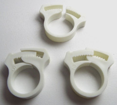x5 SHC-32-GF ESSENTRA HEAVYDUTY WHITE Wire Cable Hose Reusable Clamp 17/32 19/32