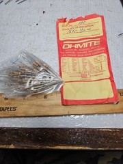 OHMITE CARBON FILM RESISTORS 15K OHMS 1/2 W 5% (100PCS) NIB