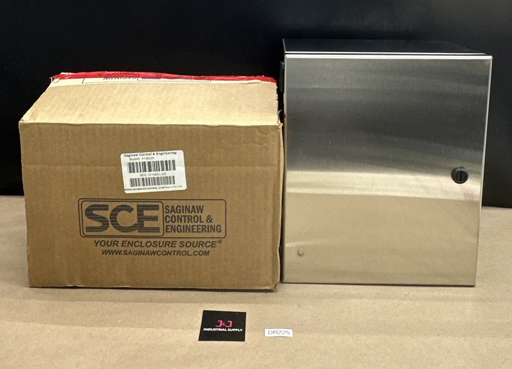 Saginaw Control SCE-12108ELJSS Stainless Steel ELJ Junction Enclosure 12”x10”x8”