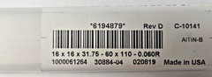 16 mm WIDIA HANITA SOLID CARBIDE END MILL 4 FLUTE TOOL BIT 0.060R 31.75-60 x 110