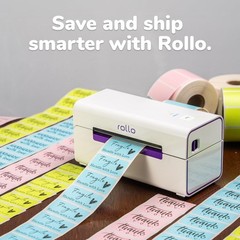 Rollo Direct Thermal 2×1 Barcode Labels – Roll of 1000 Thermal Labels for Shi…