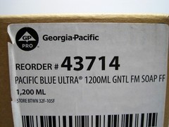 Pacific Blue Ultra 1200 mL Soap Manual Dispenser Refill, 4 Bottles (GPT43714)