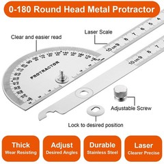 Compact 10cm Stainless Steel Angle Finder – Ideal for Architects & Students