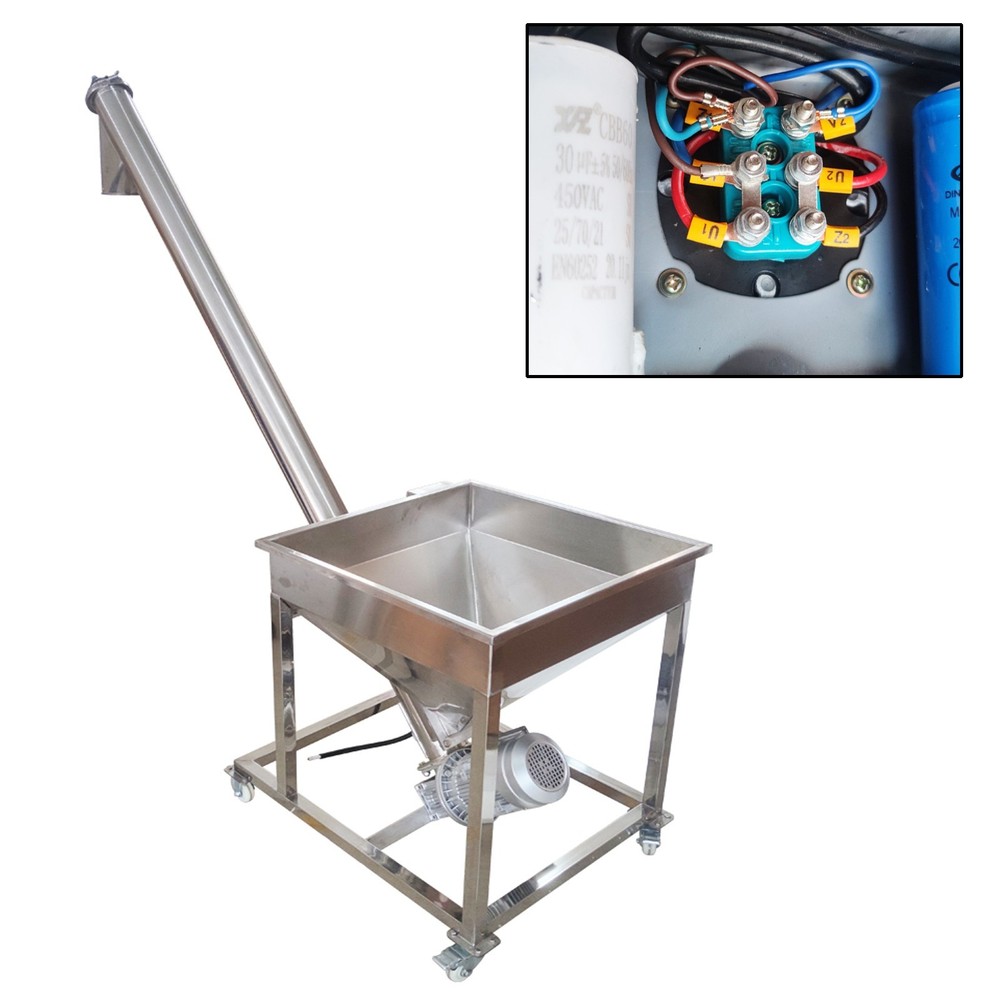 Granular Automatic Feeding Machine Screw Feeder Conveyor Hopper 1KW