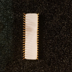 Motorola MC2901LC Processor, White Ceramic / Gold, unused and working, USA
