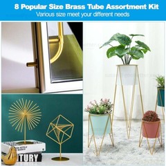 Brass Tube Round 2mm 3mm 4mm 5mm 6mm 7mm 8mm 10mm 12mm 14mm 15mm O.D. x 200mm