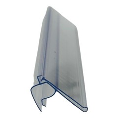 50 Pieces Clear Plastic Label Holder 1.25″H for Wire Fixture up to 0.375″ Thick