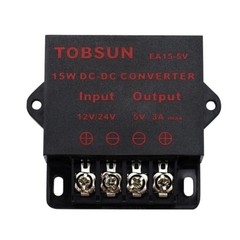 DC-DC 12V/24V to 5V 3A 15W Step Down Regulator Converter Module