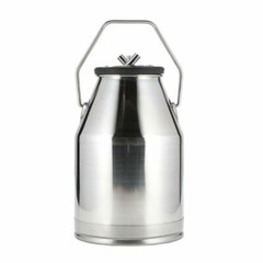 Portable Cow Sheep Milker Stainless Steel Milking Bucket Tank Barrel 25L/6.6Gal