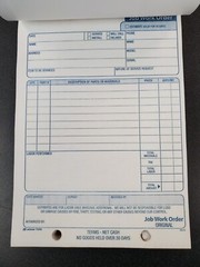 ABFT5868 Adams Job Work Order Book 3-Part Carbonless 33 Sets Each – PACK OF 10