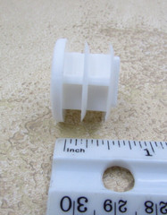 QTY 12 White Plastic 1″ Inch OD 14-20 Gauge Round Tube End Cap Insert Plug Glide
