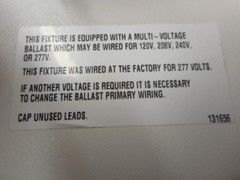 Abolite Lighting Model ML-100-MH-MT For MH-M90 Lamp Tested And Working No Bulb