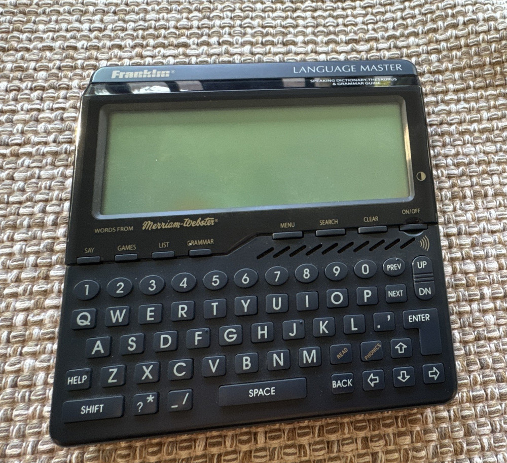 Franklin Language Master LM-6000b Handheld English Dictionary Voice Thesaurus