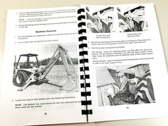 Case 580C Tractor Loader Backhoe Owners Operators Manual Coil Bound