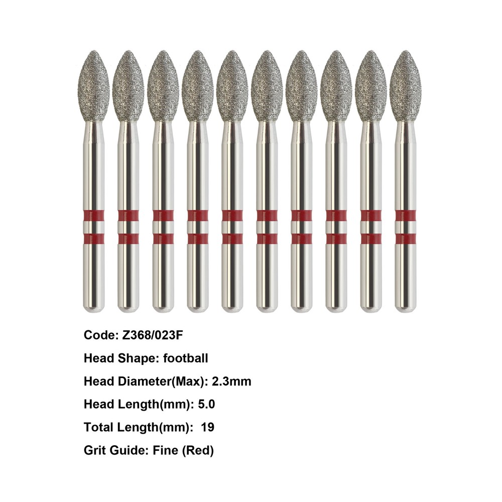 Zirconia Diamond Bur High Speed Bur FG Z368 Z856 Z850 Z881 Z379 Fine Medium Grit