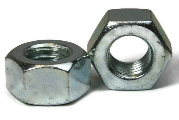 Zinc Plated Steel Heavy Hex Finish Nuts Extra Thick Hex Nuts – 1/4″ To 2″