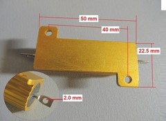 NTE 50WM320 ~ 20K Ohm 50 Watt Aluminum Housed Wirewound Power Resistor