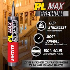 PL Max 9oz Cartridge 6pk – Strong Waterproof Polyurethane Construction Adhesive
