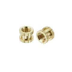 M3 x 4mm(L) x 5mm(OD) Female Thread Brass Knurled Threaded Insert, 120Pcs