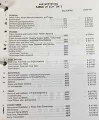 Case 688 Excavator Service Manual Parts Catalog Repair Shop Set Workshop Book