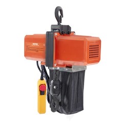 VEVOR Electric Chain Hoist Single Phase Crane Hoist 1100 lbs Load 15 ft Lifting