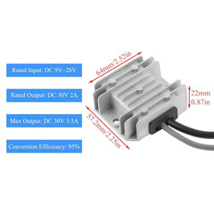 12V 24V to 30V 3.5A IP68 Waterproof Adapter for Starlink Mini Car DC Converter
