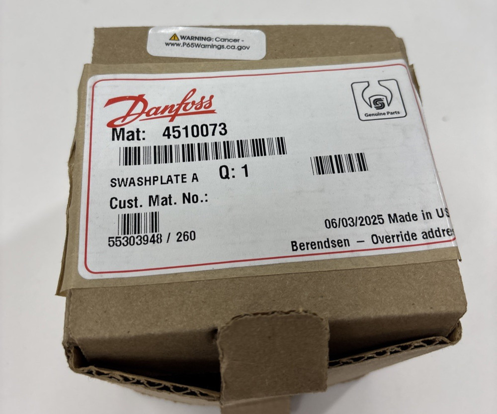 Sauer Danfoss Sundstrand 4510073 Swashplate Assembly Balanced for M46 Pump