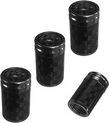 Carbon Fiber Tire Valve Stem Caps, 4-Piece Set for Car Motorcycle Bike Wheel Rim