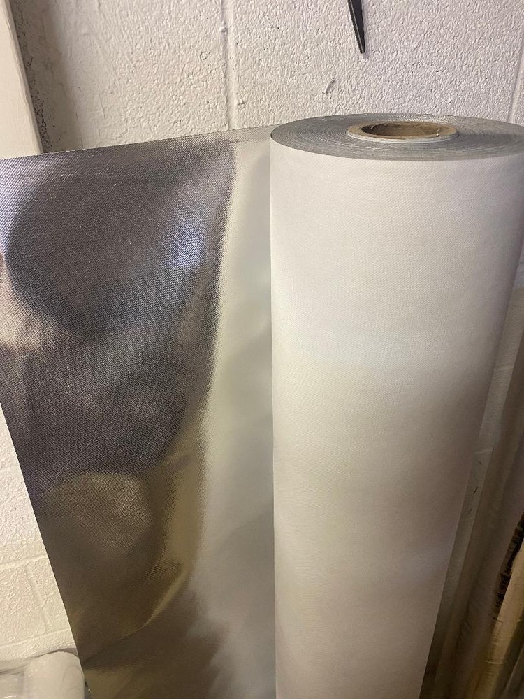 Metalized Cloth Reflective Fabric (Polyvinyl Laminated Polyester) 100 Yards 59″