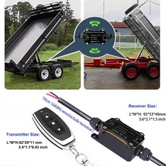 Wireless Winch Remote Forward Reverse Switch,Waterproof DC12V/24V/48V 8A Rela…