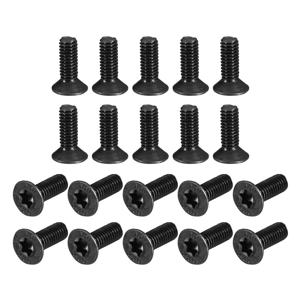 20Pcs M4-0.7x12mm Flat Head Torx Anti Theft Machine Screws Alloy Steel