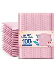 GSSUSA Bubble Mailers 6×10 Inches 100 Pack Size 6×9” Bubble Mailer Envelop