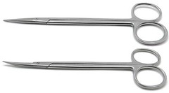 Scissors Straight & Curved Metzenbaum Blunt 6″ Kelly Sharp 7″ Surgical Set of 4